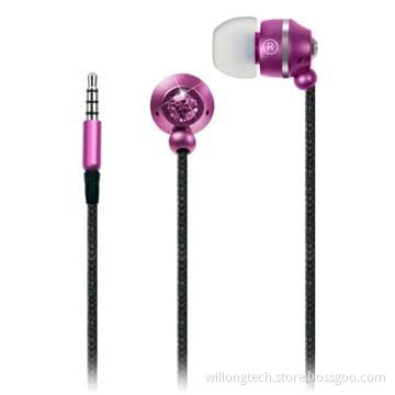 Colorful Plastic In-ear Earphones for MP3